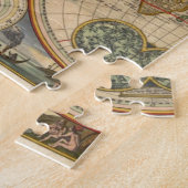 Antiek oude, zeldzame en historische wereldkaart legpuzzel (Zijkant)