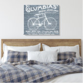 Antiek ouderwets joodscanvas canvas afdruk (Insitu (Slaapkamer))