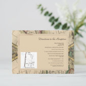 Antiek ouwe Wereldkaart-weddenschappen Informatiekaartje (Staand voorkant)