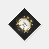 Antiek ovale banner moderne boho servetten (Hoek)