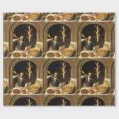 ANTIEK OVEN BAKER, BAKERY BREAD SHOP CADEAUPAPIER (Vlak)