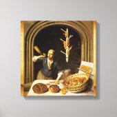 ANTIEK OVEN BAKER, BAKERY BREAD SHOP CANVAS AFDRUK (Voorkant)