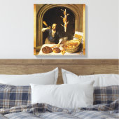 ANTIEK OVEN BAKER, BAKERY BREAD SHOP CANVAS AFDRUK (Insitu (Slaapkamer))