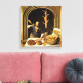 ANTIEK OVEN BAKER, BAKERY BREAD SHOP CANVAS AFDRUK (Insitu (Woonkamer))