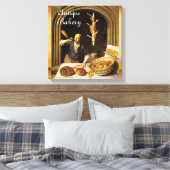 ANTIEK OVEN BAKER, BAKERY BREAD SHOP CANVAS AFDRUK (Insitu (Slaapkamer))