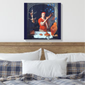 ANTIEK OVEN BAKER, BAKERY BREAD SHOP CANVAS AFDRUK (Insitu (Slaapkamer))