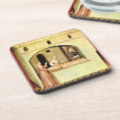 ANTIEK OVEN BAKER, BAKERY BREAD SHOP DRANKJES ONDERZETTER (Linkerzijde)