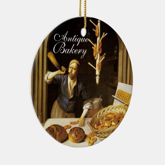 ANTIEK OVEN BAKER, BAKERY BREAD SHOP KERAMISCH ORNAMENT (Rechts)