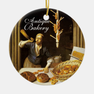 ANTIEK OVEN BAKER, BAKERY BREAD SHOP KERAMISCH ORNAMENT