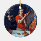 ANTIEK OVEN BAKER, BAKERY BREAD SHOP KERAMISCH ORNAMENT (Achterkant)