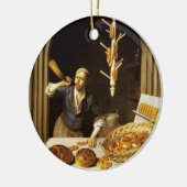 ANTIEK OVEN BAKER, BAKERY BREAD SHOP KERAMISCH ORNAMENT (Links)