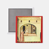 ANTIEK OVEN BAKER, BAKERY BREAD SHOP MAGNEET (Voorkant / Achterkant)