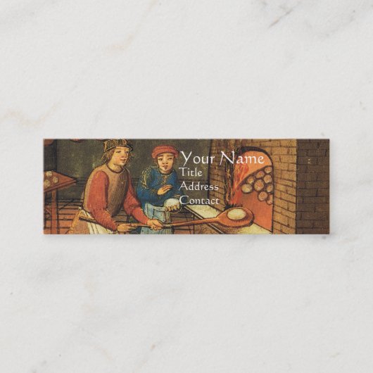 ANTIEK OVEN BAKER, BAKERY BREAD SHOP MINI VISITEKAARTJE (Voorkant)
