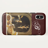 ANTIEK OVEN BAKER, BAKERY BREAD SHOP MONOGRAM Case-Mate iPhone CASE (Achterkant (horizontaal))