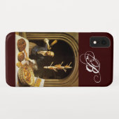 ANTIEK OVEN BAKER, BAKERY BREAD SHOP MONOGRAM Case-Mate iPhone CASE (Achterkant (horizontaal))