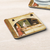 ANTIEK OVEN BAKER, BAKERY BREAD SHOP ONDERZETTER (Linkerzijde)