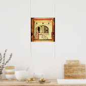 ANTIEK OVEN BAKER, BAKERY BREAD SHOP POSTER (Keuken)