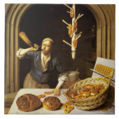 ANTIEK OVEN BAKER, BAKERY BREAD SHOP TEGELTJE (Voorkant)