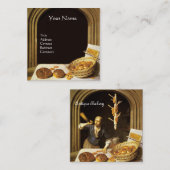 ANTIEK OVEN BAKER, BAKERY BREAD SHOP VIERKANTE VISITEKAARTJE (Voorkant / Achterkant)