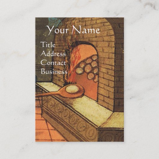 ANTIEK OVEN BAKER, BAKERY BREAD SHOP VISITEKAARTJE (Voorkant)