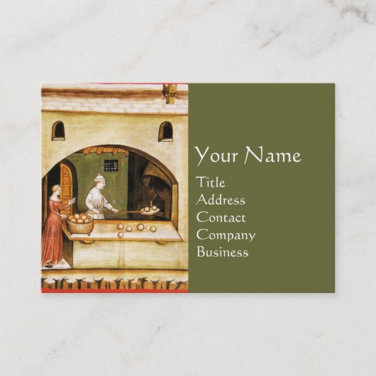 ANTIEK OVEN BAKER, BAKERY BREAD SHOP VISITEKAARTJE (Voorkant)