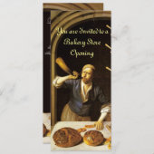 ANTIEK OVEN BAKERY BREAKFEAST PARTY KAART (Voorkant / Achterkant)