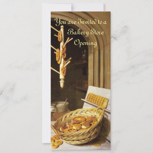 ANTIEK OVEN BAKERY BREAKFEAST PARTY KAART (Voorkant)
