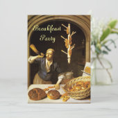 ANTIEK OVEN BAKERY BREAKFEAST PARTY KAART (Staand voorkant)