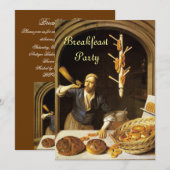ANTIEK OVEN BAKERY BREAKFEAST PARTY KAART (Voorkant / Achterkant)