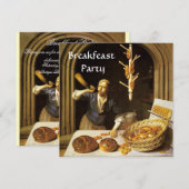 ANTIEK OVEN BAKERY BREAKFEAST PARTY KAART (Voorkant / Achterkant)