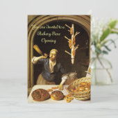 ANTIEK OVEN BAKERY BREAKFEAST PARTY KAART (Staand voorkant)