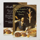 ANTIEK OVEN BAKERY BREAKFEAST PARTY KAART (Voorkant / Achterkant)