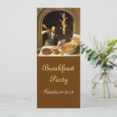 ANTIEK OVEN BAKERY BREAKFEAST PARTY KAART (Staand voorkant)