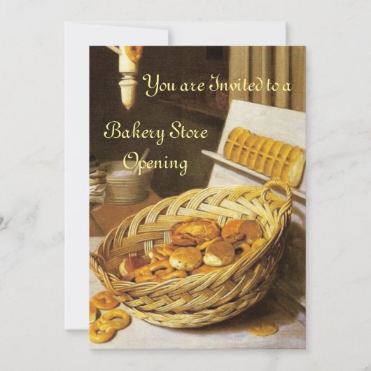 ANTIEK OVEN BAKERY BREAKFEAST PARTY KAART (Voorkant)