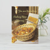 ANTIEK OVEN BAKERY BREAKFEAST PARTY KAART (Staand voorkant)