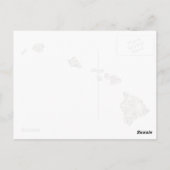 Antiek overzicht van de  Afbeeldingen in Hawaii Briefkaart (Achterkant)
