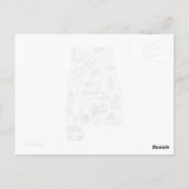 Antiek overzicht van de  Afbeeldingen van Alabama Briefkaart (Achterkant)