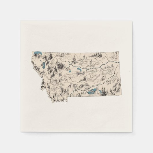 Antiek overzicht van de  Afbeeldingen van Montana Servet (Voorkant)