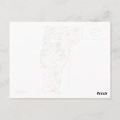 Antiek overzicht van de Afbeeldingen van Vermont Briefkaart (Achterkant)