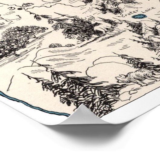  Antiek overzicht van de  kaart van het Afbeelding (Hoek)