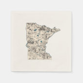 Antiek overzicht van de  staat van de  Afbeelding  Servet (Voorkant)