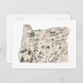 Antiek overzicht van de  staat van de  kaart van h (Voorkant / Achterkant)