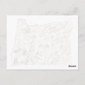 Antiek overzicht van de  staat van de  kaart van h (Achterkant)