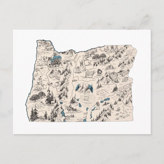 Antiek overzicht van de  staat van de  kaart van h (Voorkant)