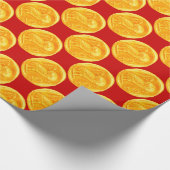 ANTIEK OWL rood Cadeaupapier (Hoek)