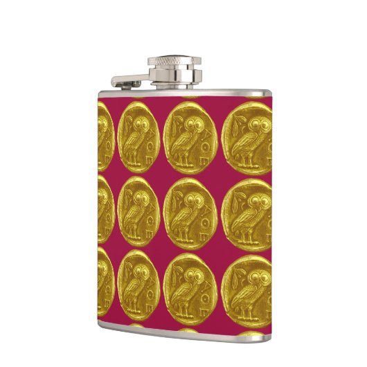 ANTIEK OWL rood goud Heupfles (Links)