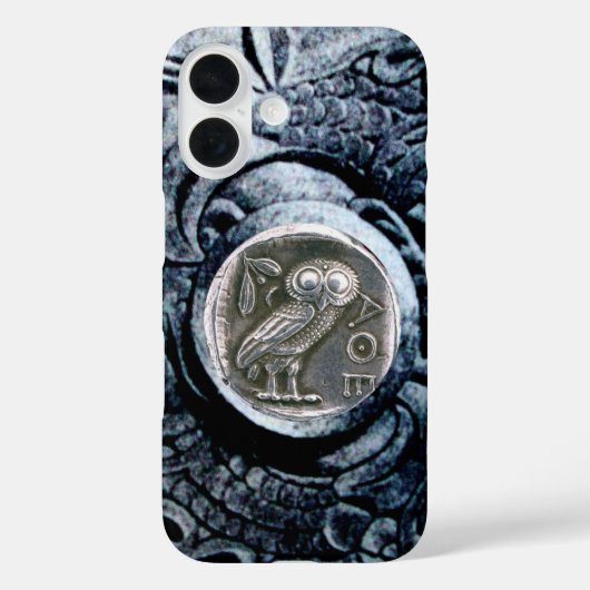 ANTIEK OWL SILVER COIN Case-Mate iPhone CASE (Achterkant)