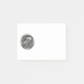 ANTIEK OWL Silver Post-it® Notes (Voorkant)