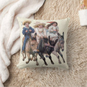 Antiek paard pony kinderen kunst kussen (Deken)