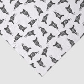 Antiek Paardenzadels, DOUANEGEBIED, KLEUR Tissuepapier (Detail)